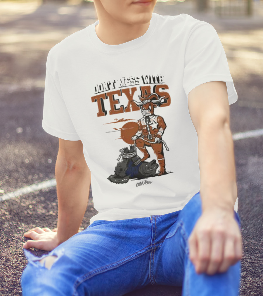 Don’t Mess With Texas Football Cowboy Stomping An Opponent T-Shirt