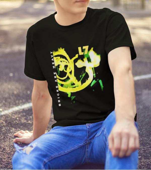 L7 Bricks Are Heavy Album Neon Graffiti T-Shirt