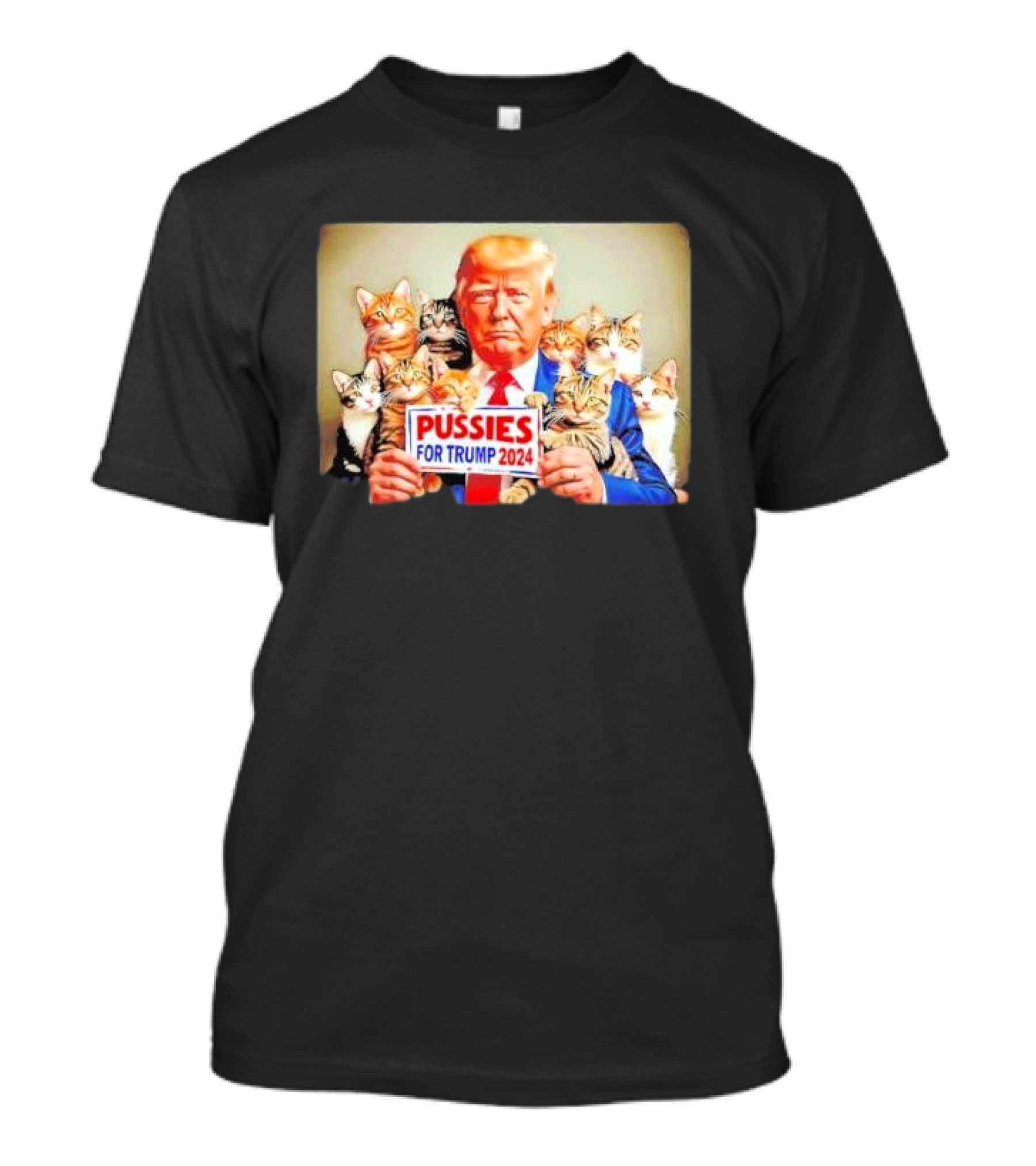 Pussies For Trump 2024 Cat Lovers T-Shirt
