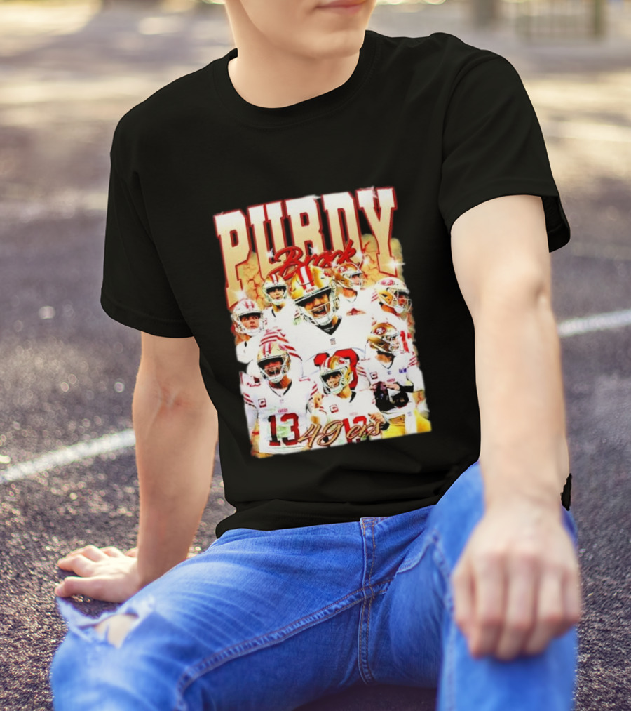 Purdy Brock 49ers San Francisco American Football NFL Vintage T-Shirt