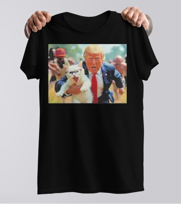 Dnaold Trump 2024 Save Catturd Cats From Being Eaten T-Shirt