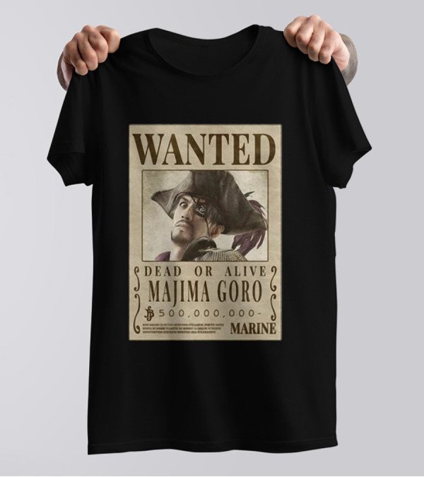 Wanted Dead Or Alive Majima Goro Marine 500 Million T-Shirt