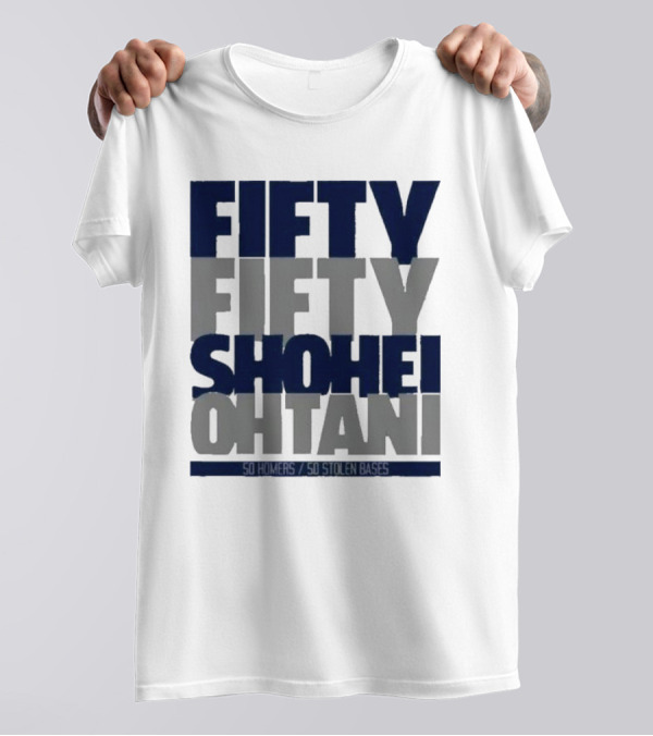 Fifty Fifty Shohei Ohtani 50 Stolen Bases T-Shirt