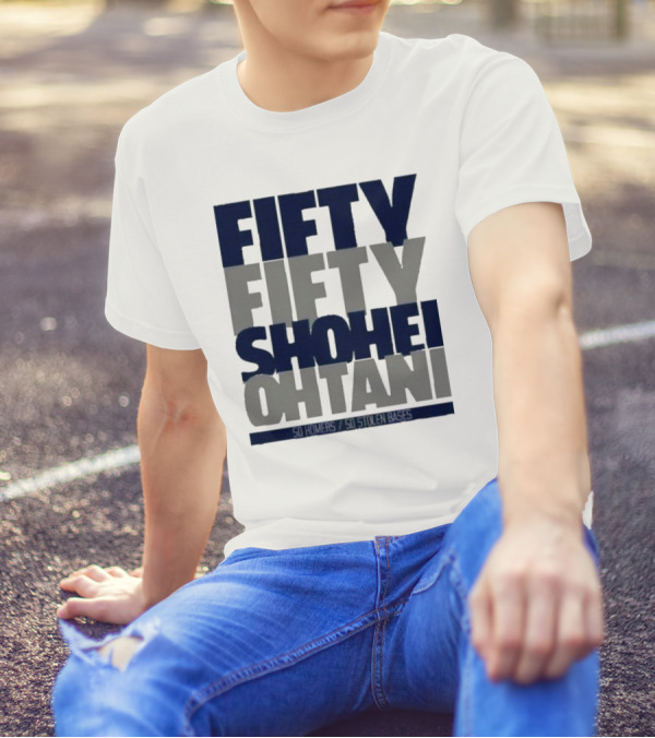 Fifty Fifty Shohei Ohtani 50 Stolen Bases T-Shirt