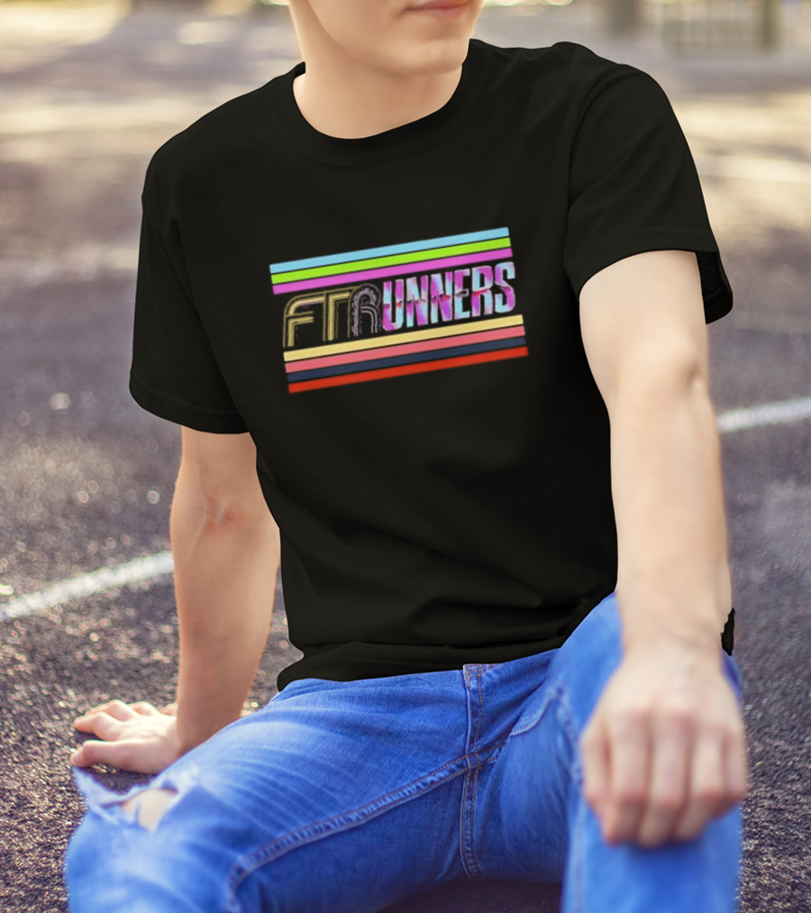 FTR And The Runners Retro Colorful Stripes T-Shirt