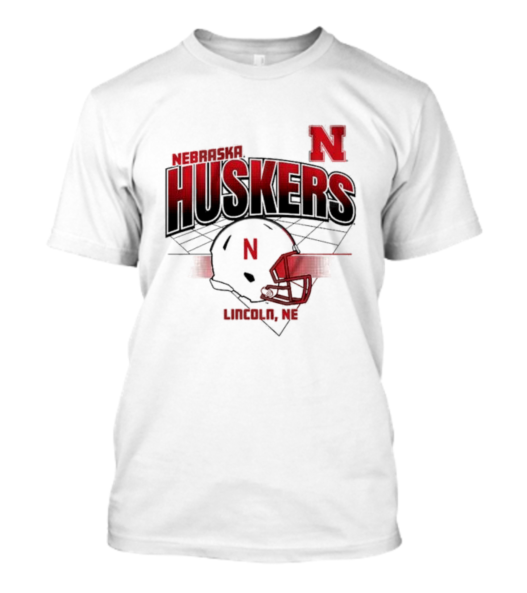 Nebraska Huskers Football Helmet Lincoln NE T-Shirt