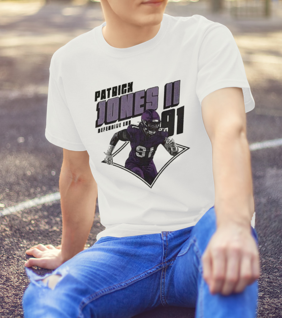Patrick Jones II Minnesota Defensive End 91 T-Shirt