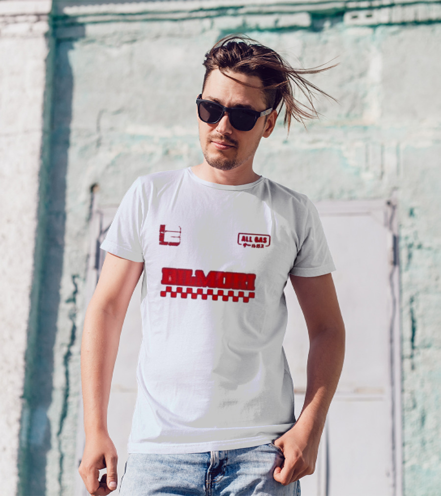 Bilmuri All Gas Racing 2024 Checkered Flag T-Shirt