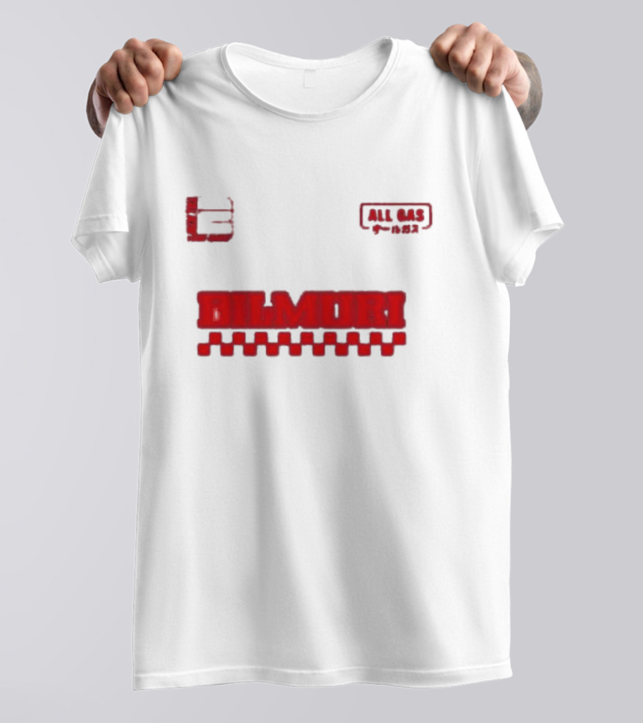 Bilmuri All Gas Racing 2024 Checkered Flag T-Shirt