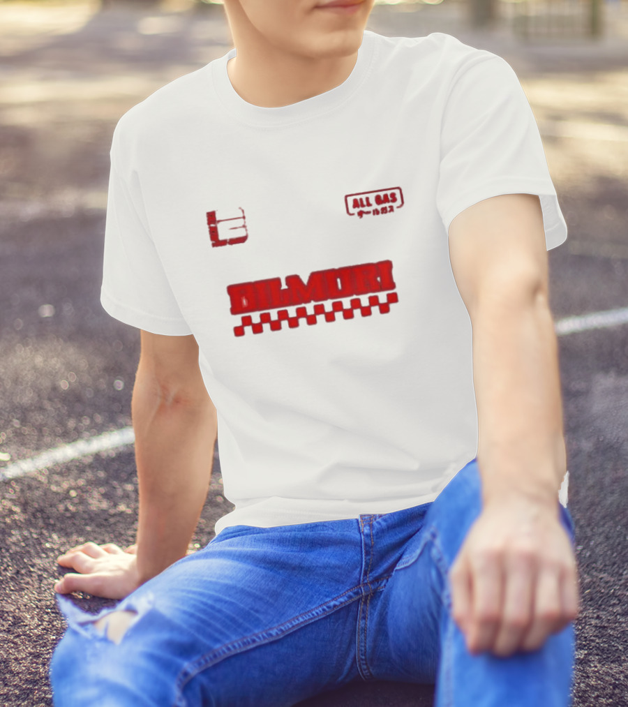 Bilmuri All Gas Racing 2024 Checkered Flag T-Shirt