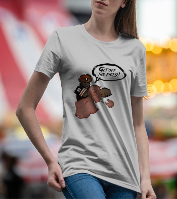 Get Off The Field Dawg Pound Player Punching Opponent T-Shirt