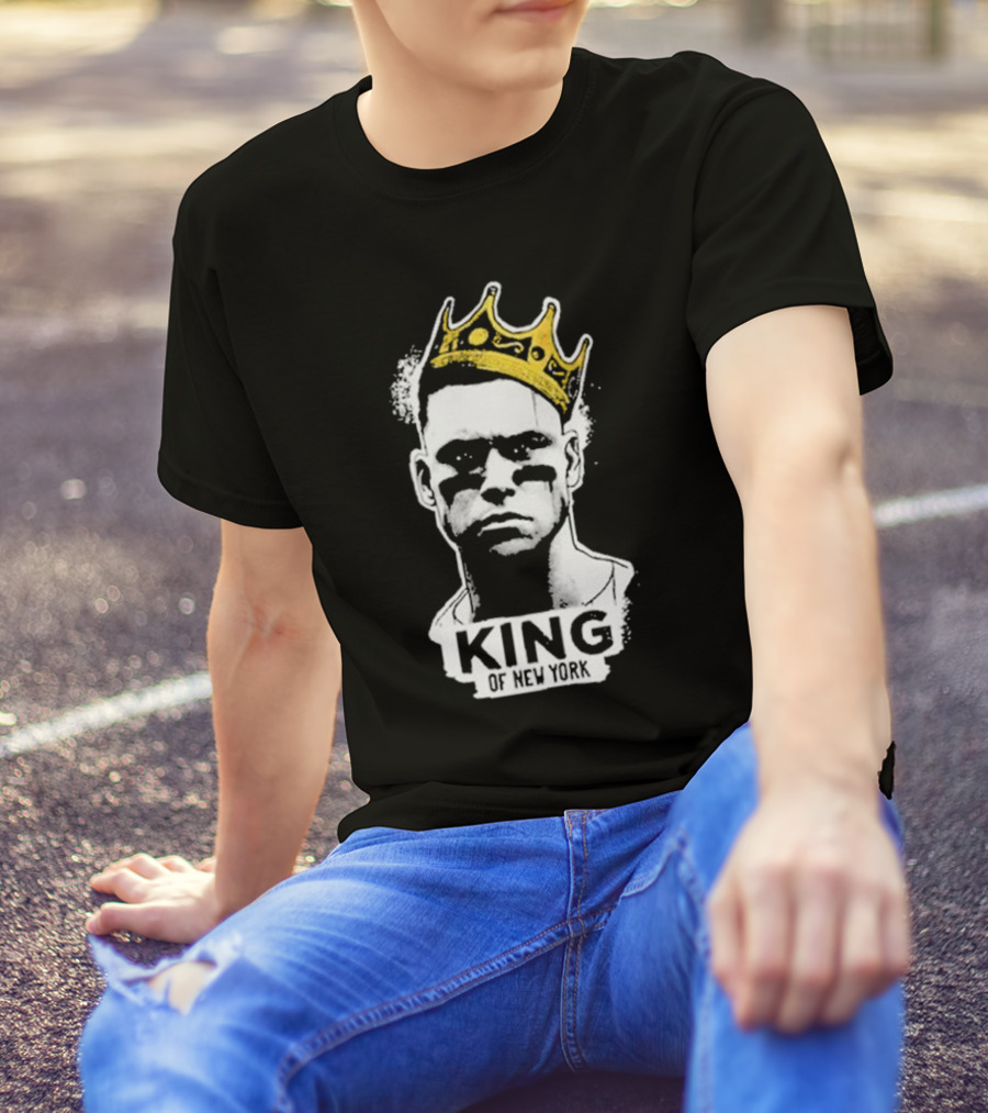King Of New York Judge Baseball Icon With Crown T-Shirt
