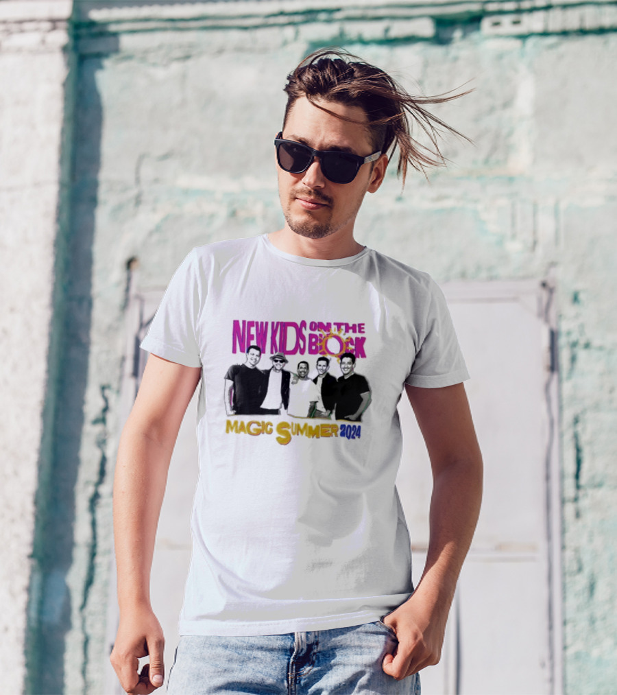 New Kids On The Block Magic Summer 2024 Neon Group T-Shirt