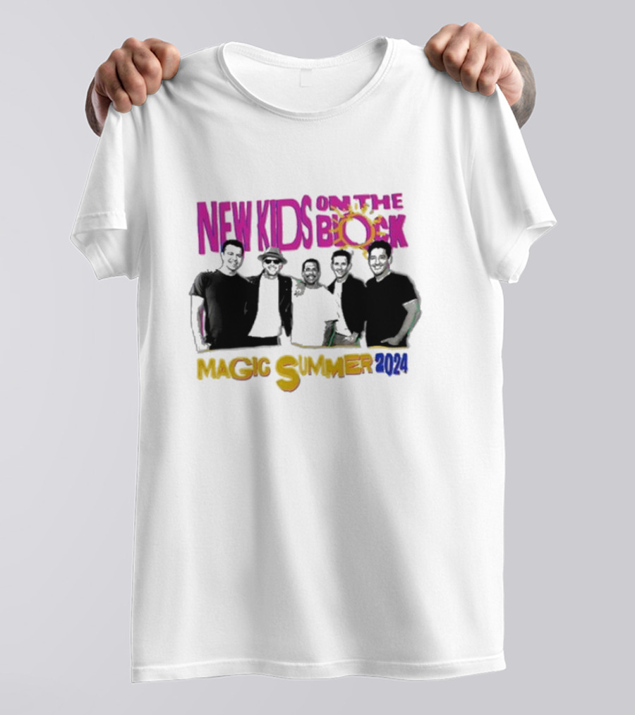 New Kids On The Block Magic Summer 2024 Neon Group T-Shirt