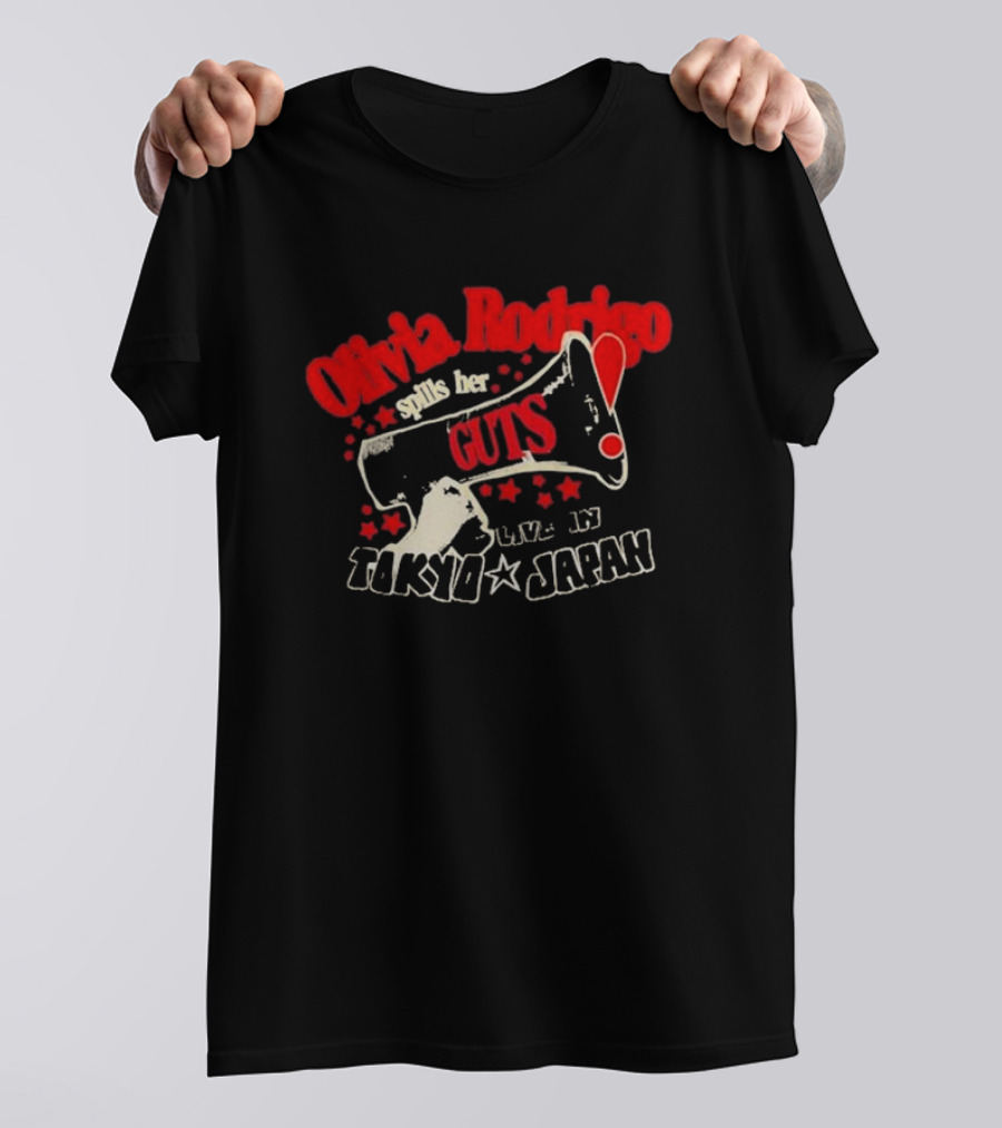 Olivia Rodrigo Spills Her Guts Live In Tokyo Japan T-Shirt