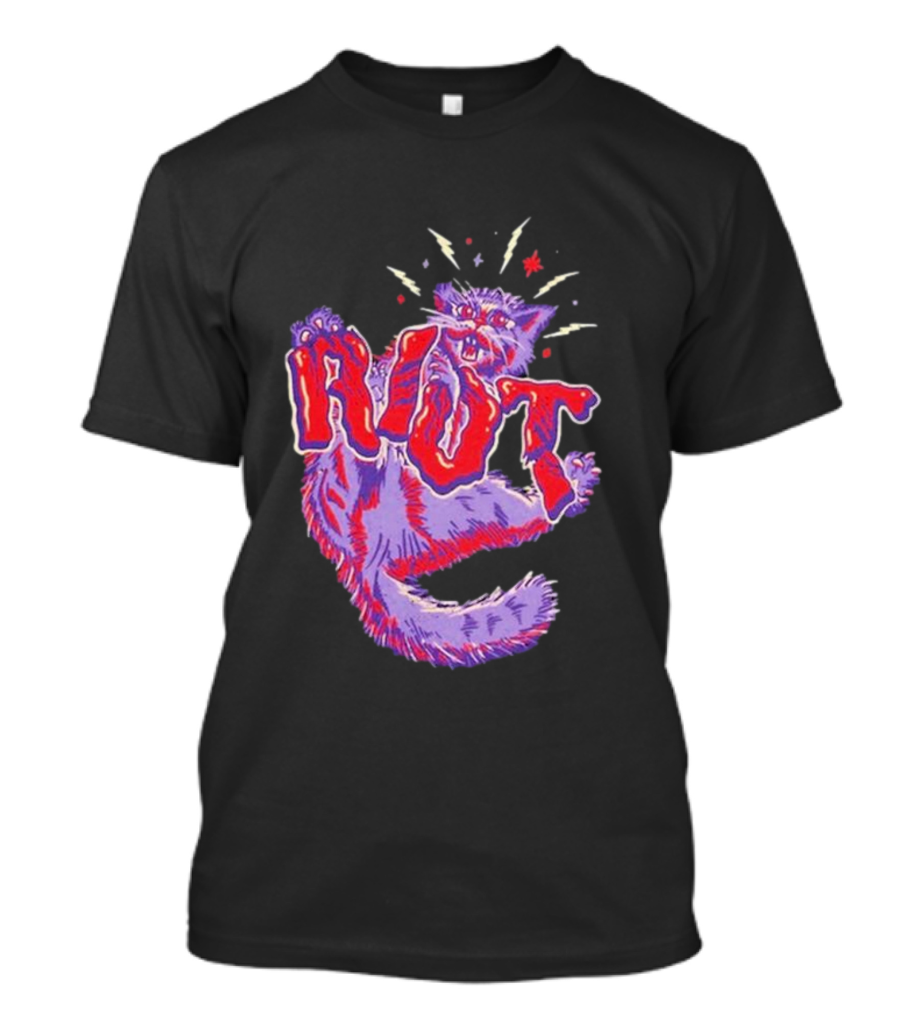 Riot Fest Cat 2024 Lineup Explosive Purple Red T-Shirt