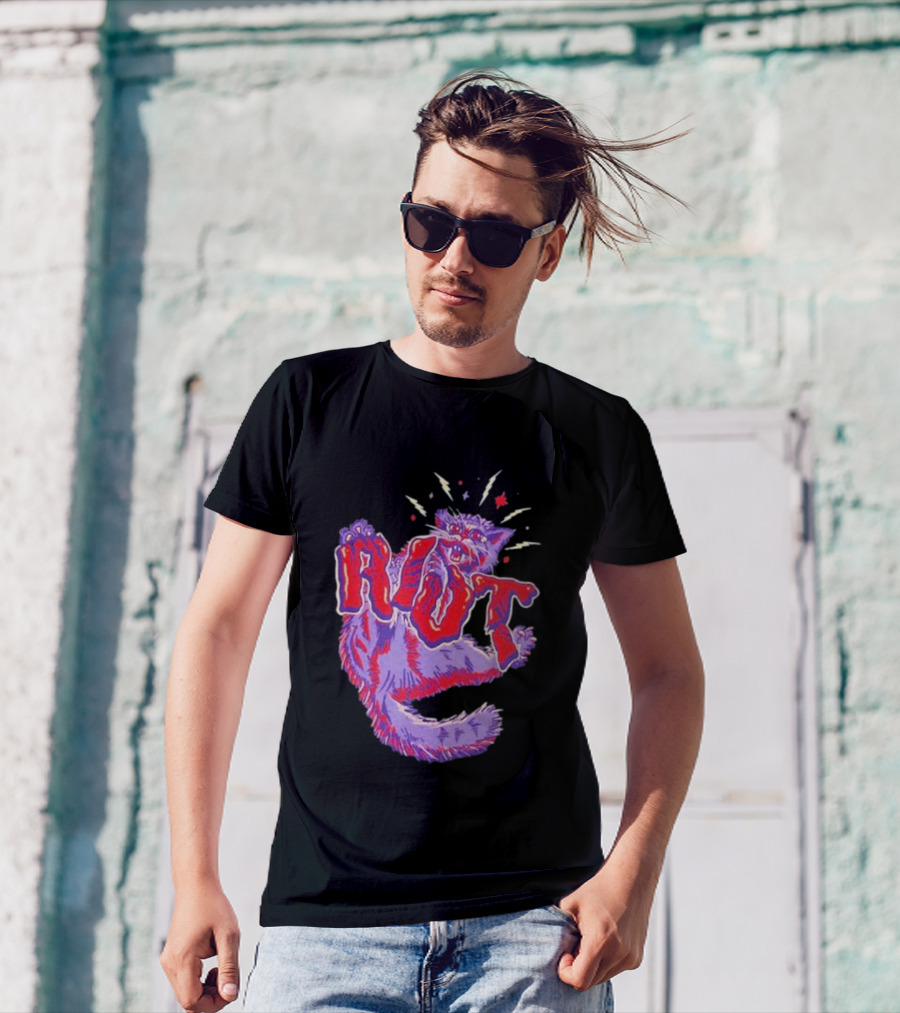 Riot Fest Cat 2024 Lineup Explosive Purple Red T-Shirt