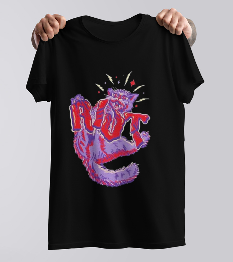 Riot Fest Cat 2024 Lineup Explosive Purple Red T-Shirt