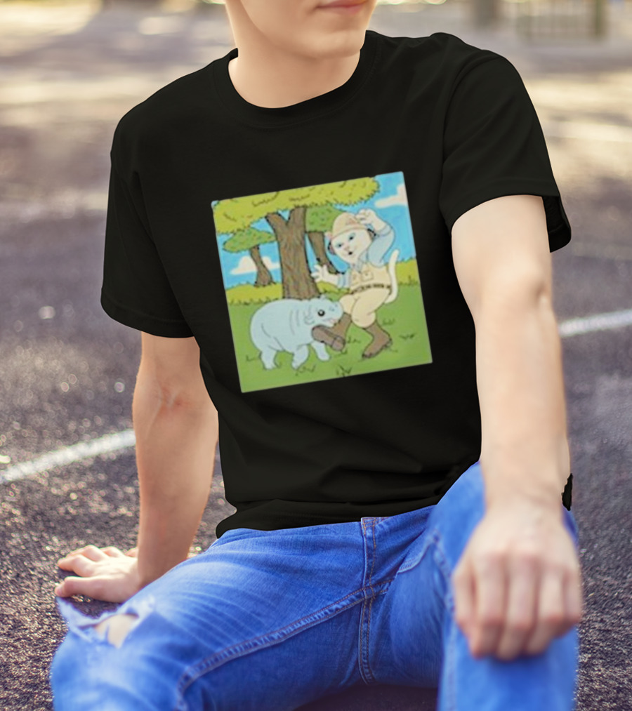 Ripndip Moodeng Don’t Get Bit Cat Explorer And Hippo Scene T-Shirt