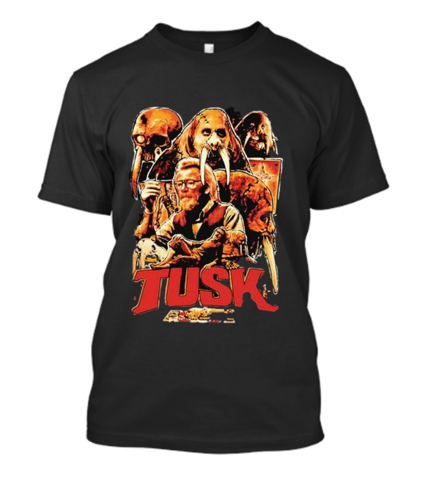 Tusk Movie Poster Collage With Characters And Elephant T-Shirt