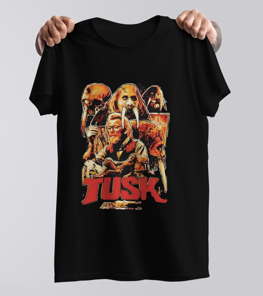 Tusk Movie Poster Collage With Characters And Elephant T-Shirt