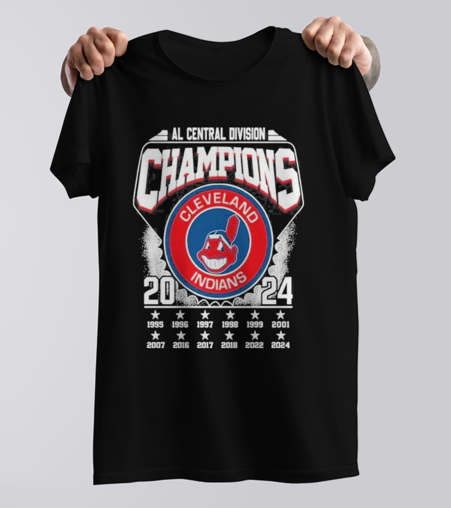 AL Central Division Champions 2024 Cleveland Indians Cleveland Guardians T-Shirt