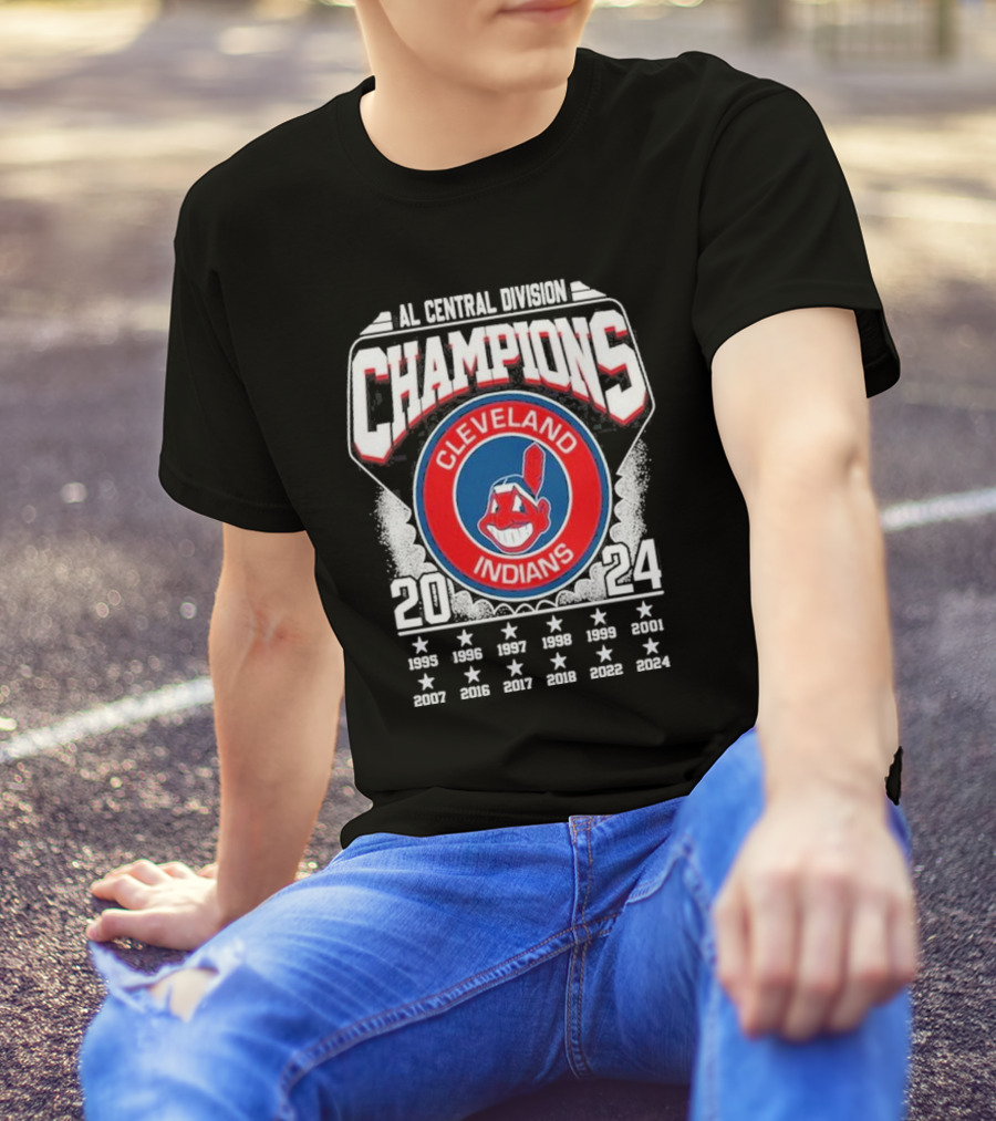 AL Central Division Champions 2024 Cleveland Indians Cleveland Guardians T-Shirt