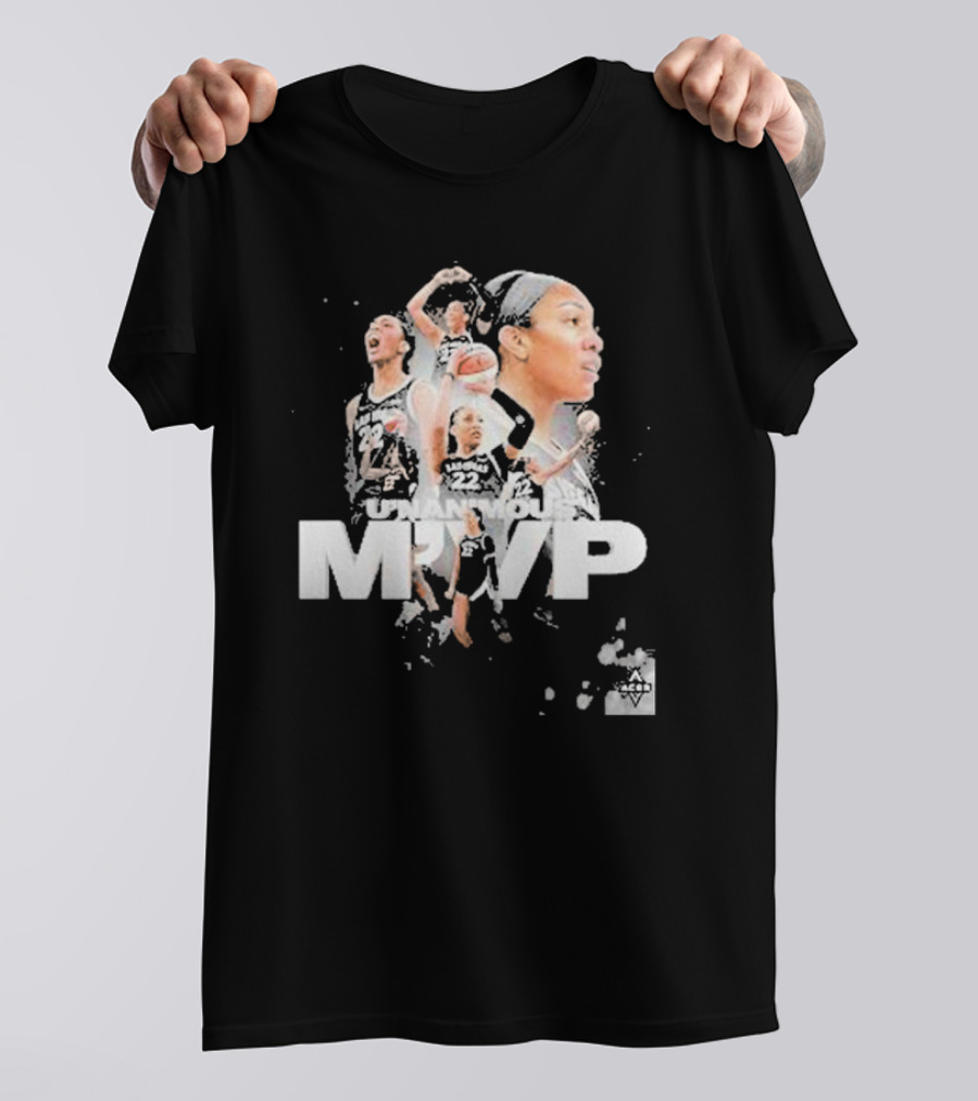 A'ja Wilson 2024 WNBA MVP Most Valuable Player UConn Women's Basketball T-Shirt