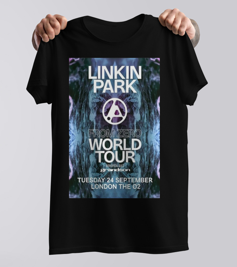 LINKIN PARK FROM ZERO WORLD TOUR WITH SPECIAL GUEST GRANDSON TUESDAY 24 SEPTEMBER LONDON THE O2 T-Shirt