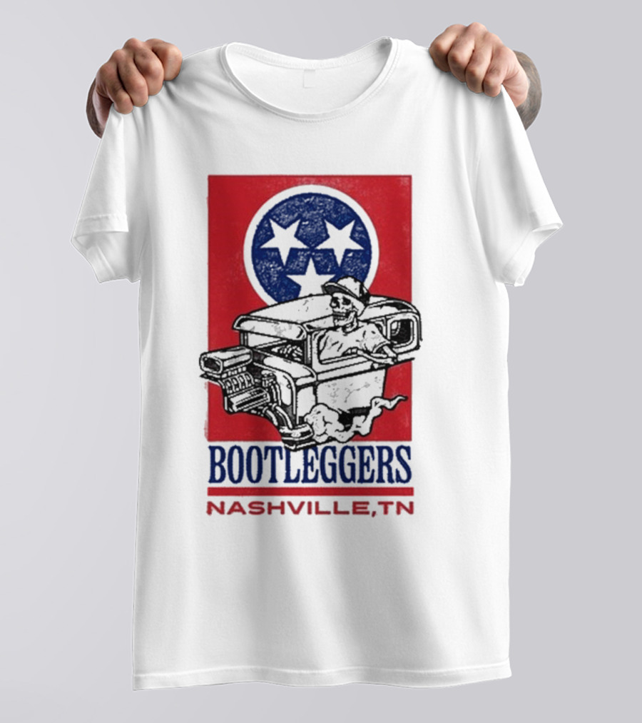Luke Combs Bootleggers Hot Rod Skeleton 2024 Nashville TN T-Shirt