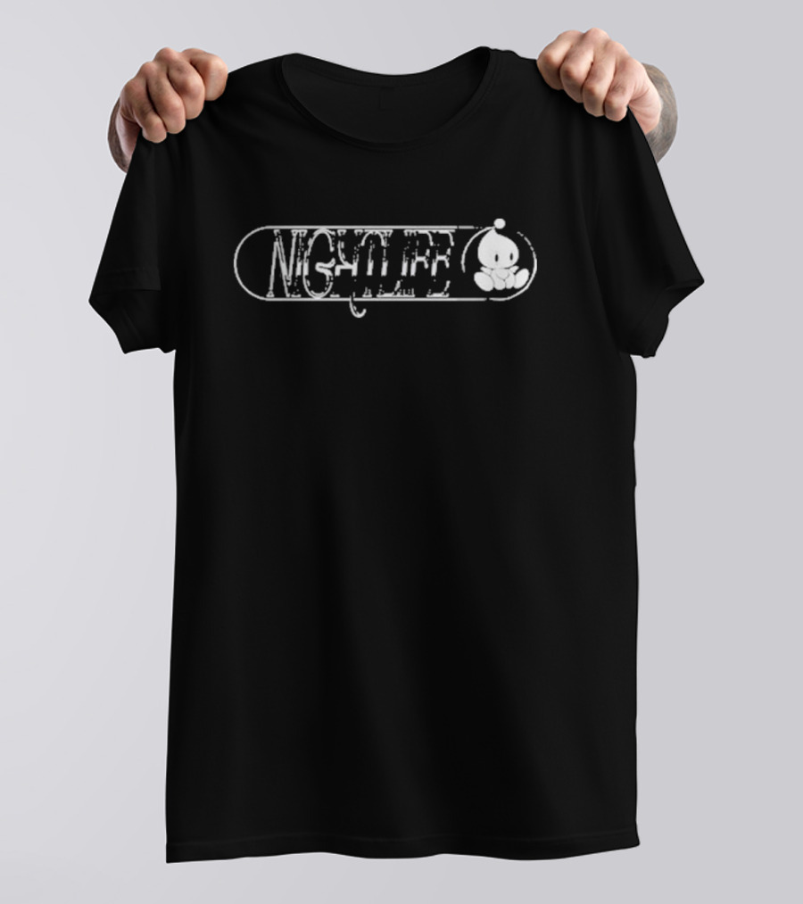 Nightlife Chao Character In Monochrome T-Shirt