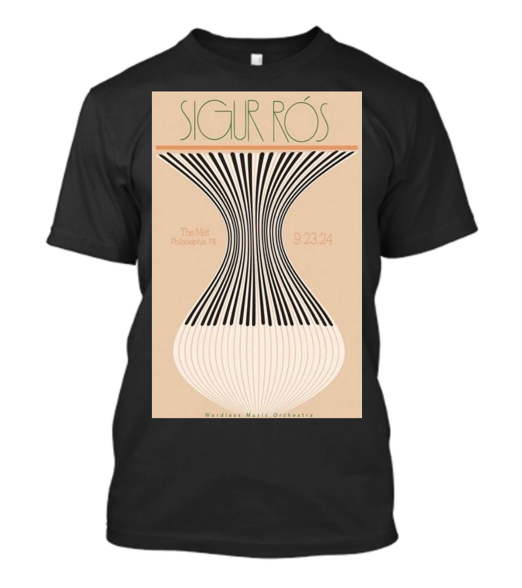 Sigur Rós Wordless Music Orchestra The Met Philadelphia PA 9.23.24 Concert T-Shirt
