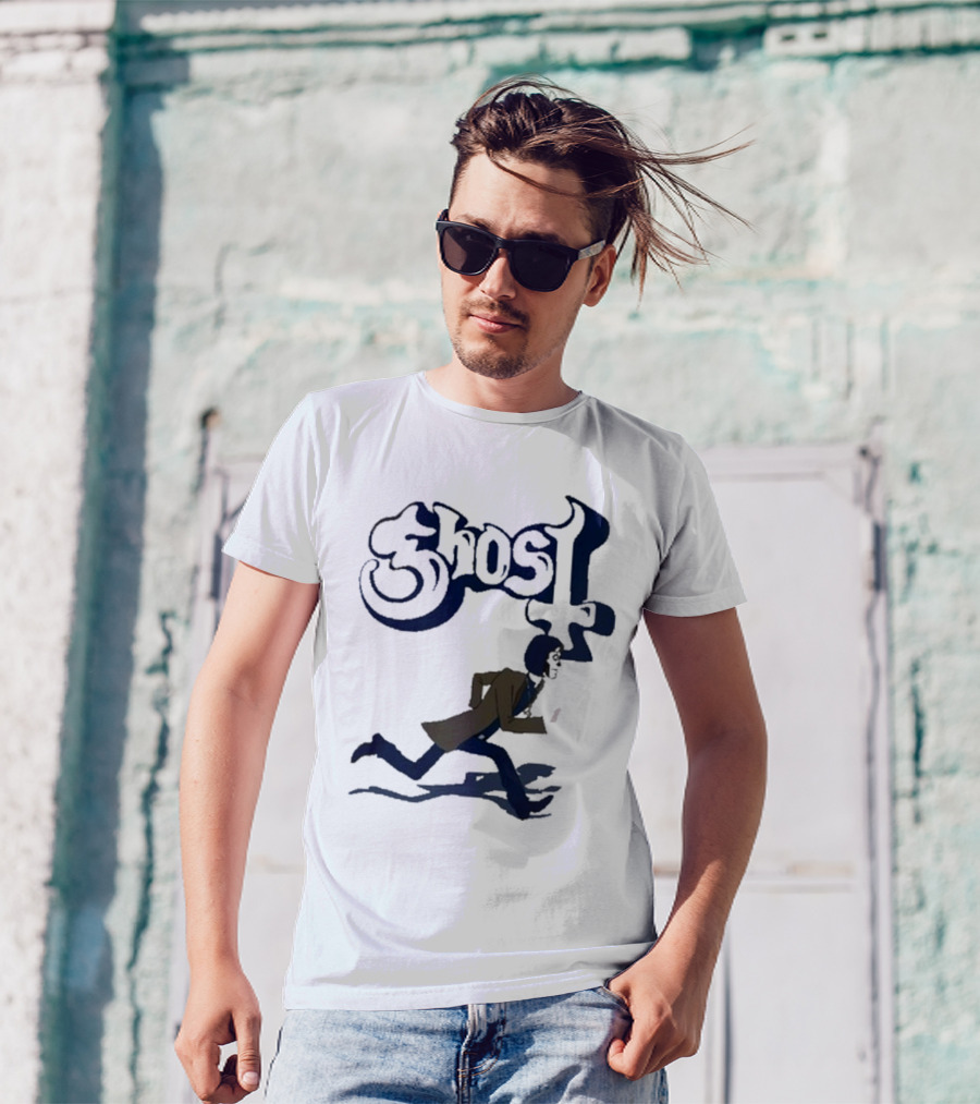 Ghost Band Retro Running Figure T-Shirt
