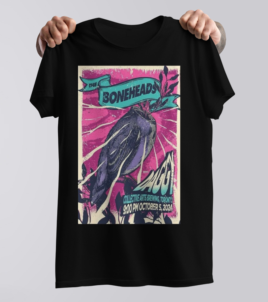 The Boneheads With Auggi 9:00 PM October 5, 2024 Collective Arts Brewing, Toronto T-Shirt