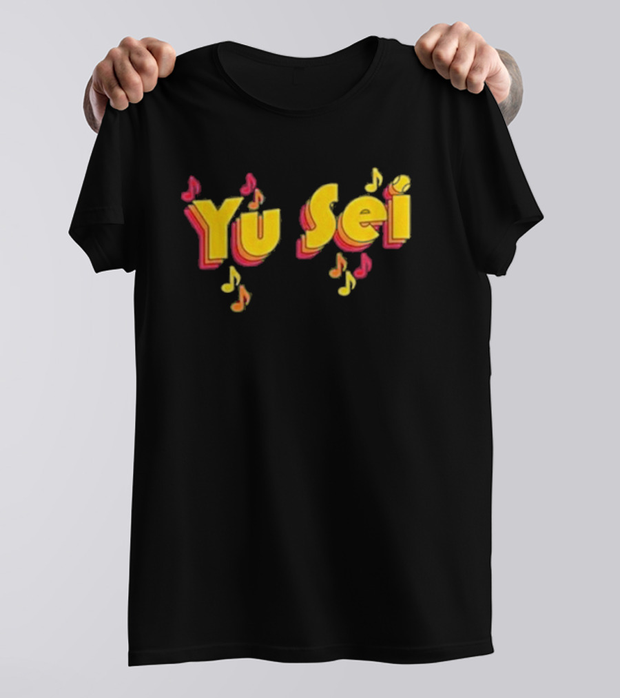 Yu Sei Kikuchi You Say Stay Music Notes T-Shirt