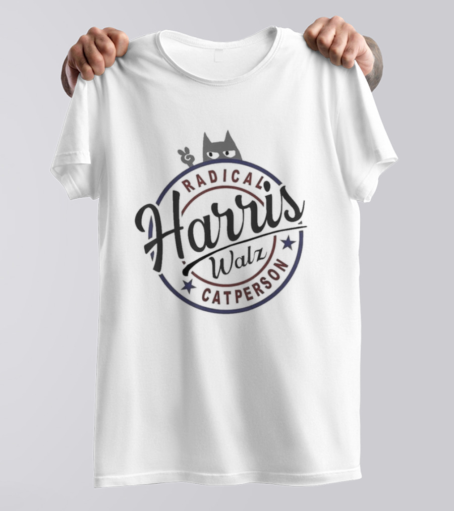 Radical Harris Walz Cat Person Election Kamala Walz T-Shirt