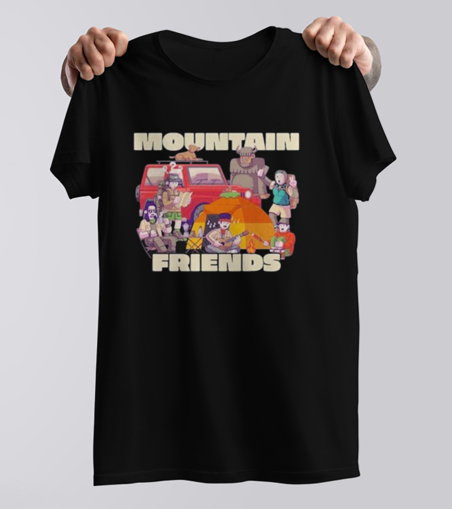 MOUNTAIN FRIENDS Adventure Campfire Gathering T-Shirt