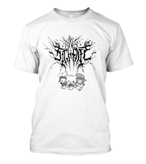 Nightlife Lavender Sanrio Crossover Gothic Character Group T-Shirt