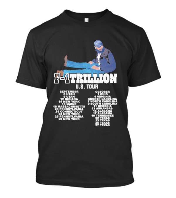 F-1 Trillion U.S. Tour Collage September October Dates T-Shirt
