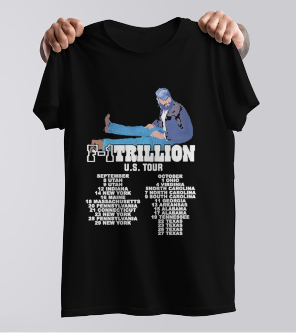 F-1 Trillion U.S. Tour Collage September October Dates T-Shirt