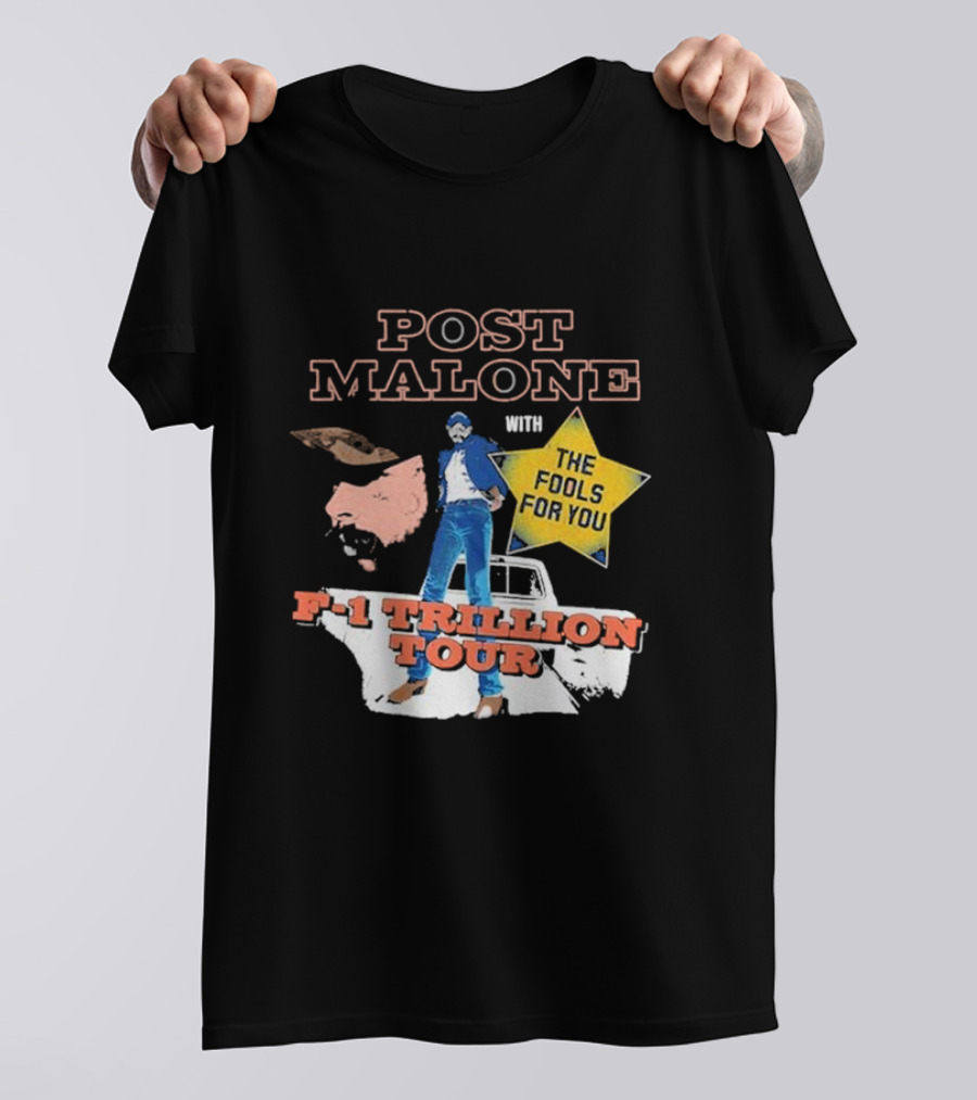 Post Malone With The Fools For You F-1 Trillion Tour T-Shirt