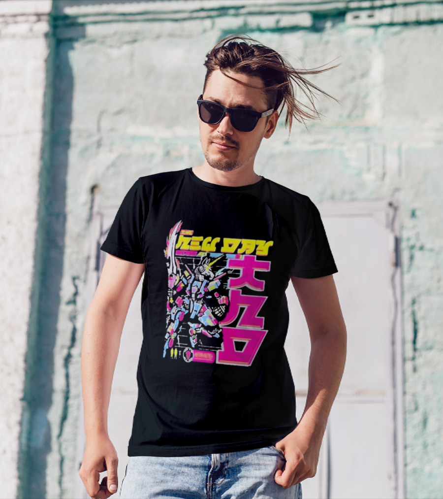 New Day Xaiver Woods Cyber Bunny Robot In Mecha T-Shirt