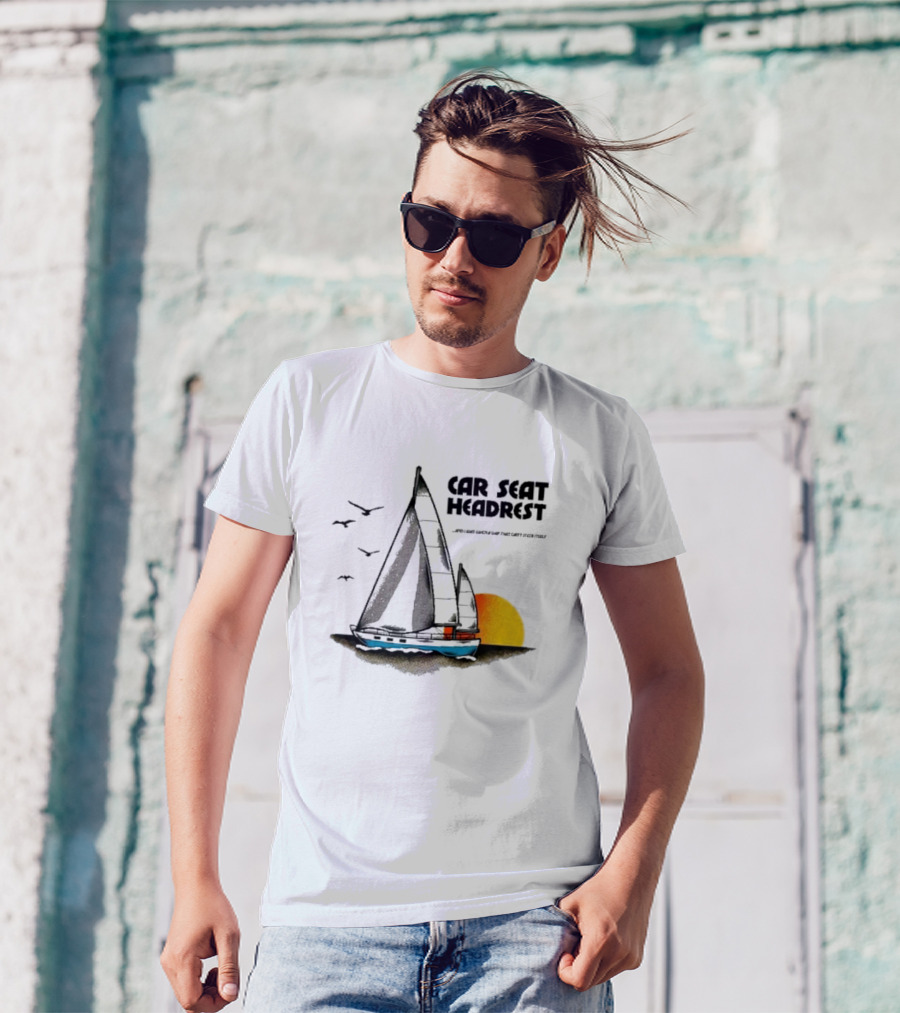 Car Seat Headrest Sunlit Sailing Adventure T-Shirt