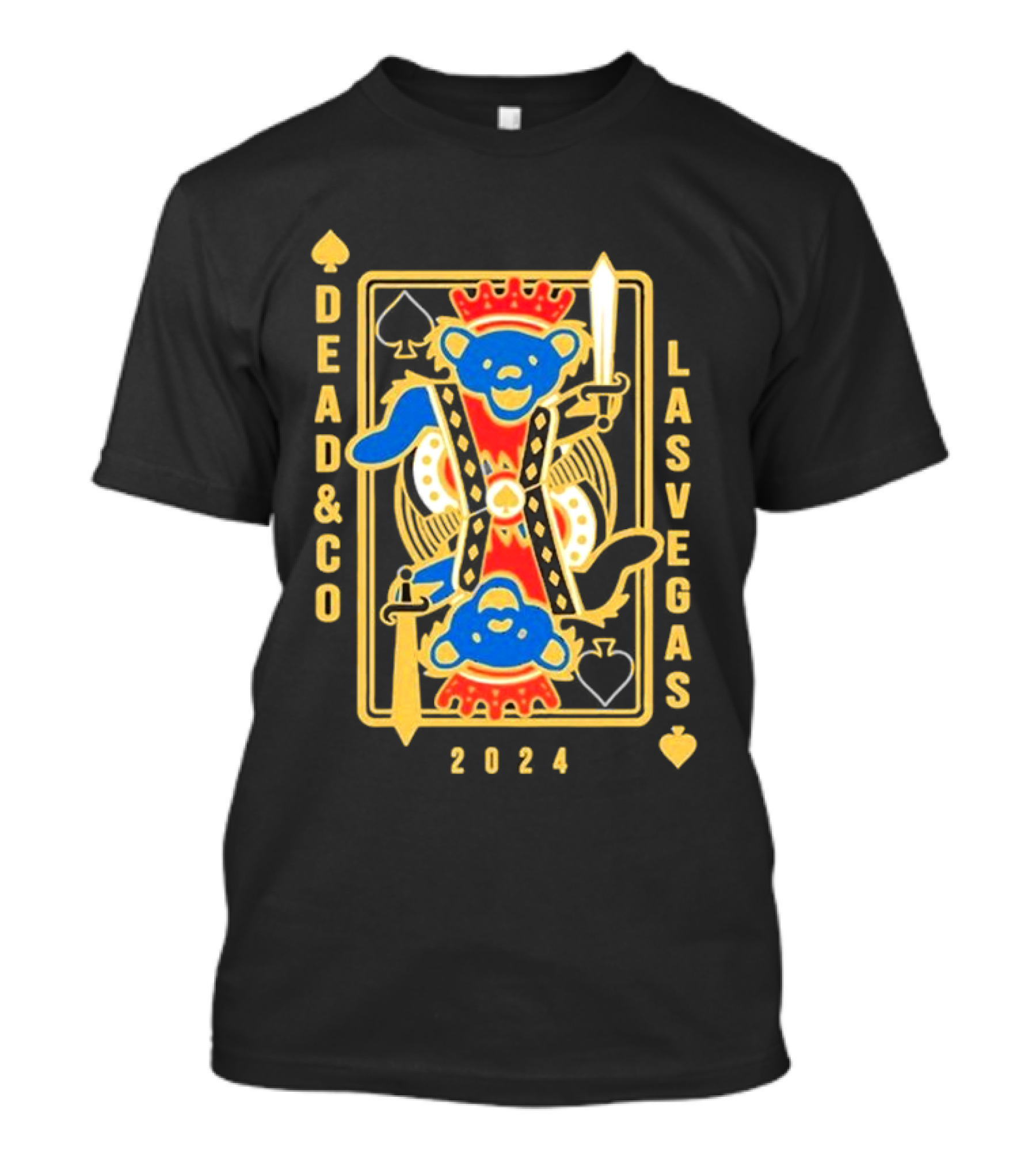 Dead And Company 2024 Las Vegas Spade Card T-Shirt
