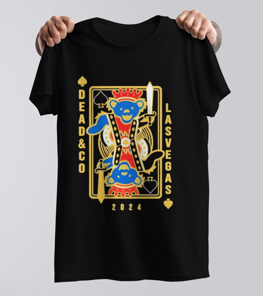 Dead And Company 2024 Las Vegas Spade Card T-Shirt