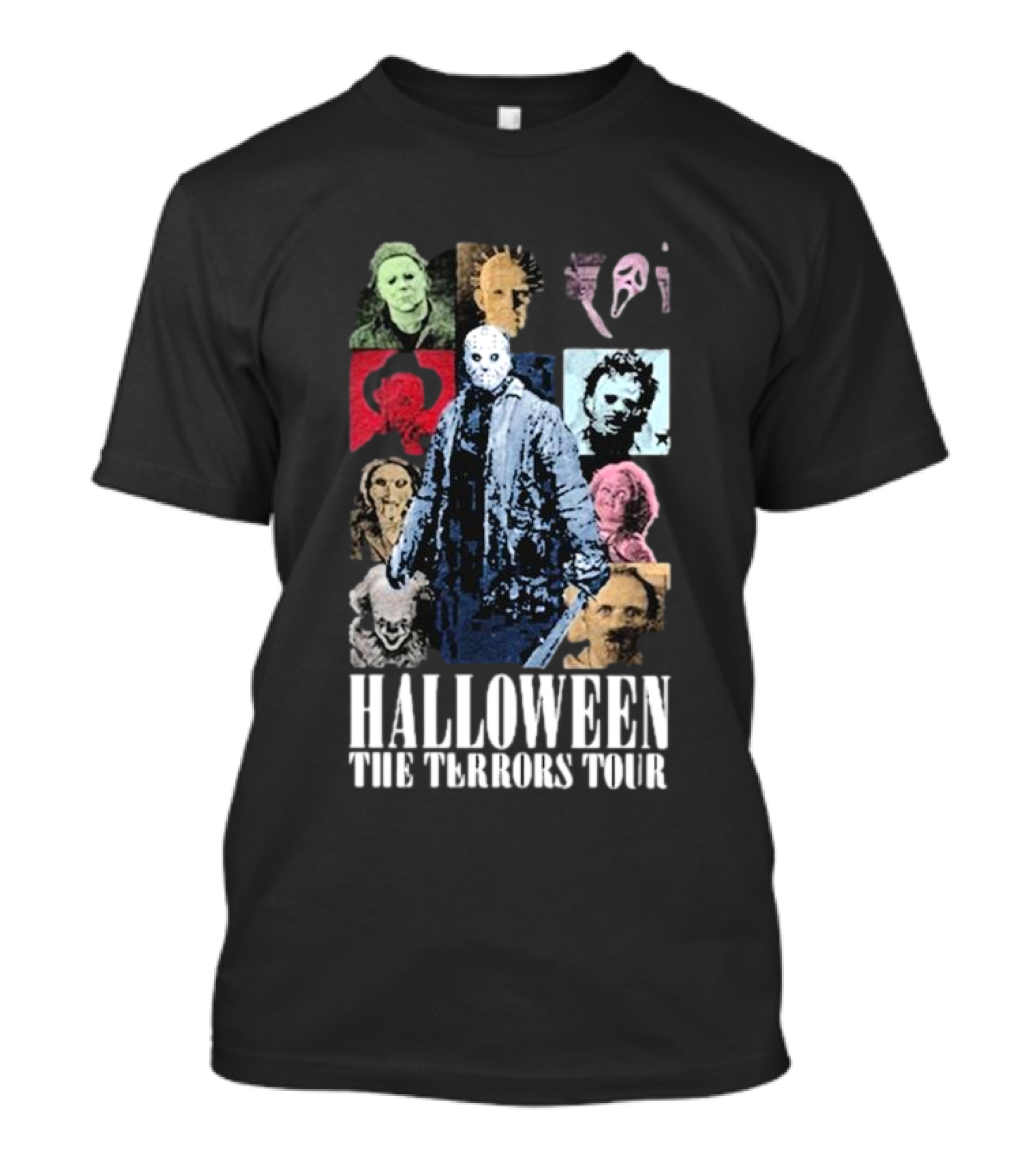 Halloween The Terrors Tour Icons Of Horror T-Shirt