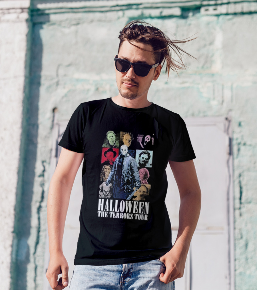 Halloween The Terrors Tour Icons Of Horror T-Shirt