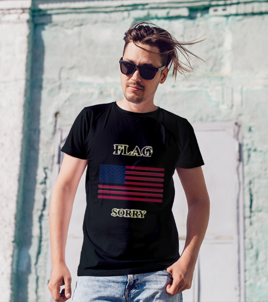 If This Flag Offends You Ahhh Sorry See Back American Flag T-Shirt