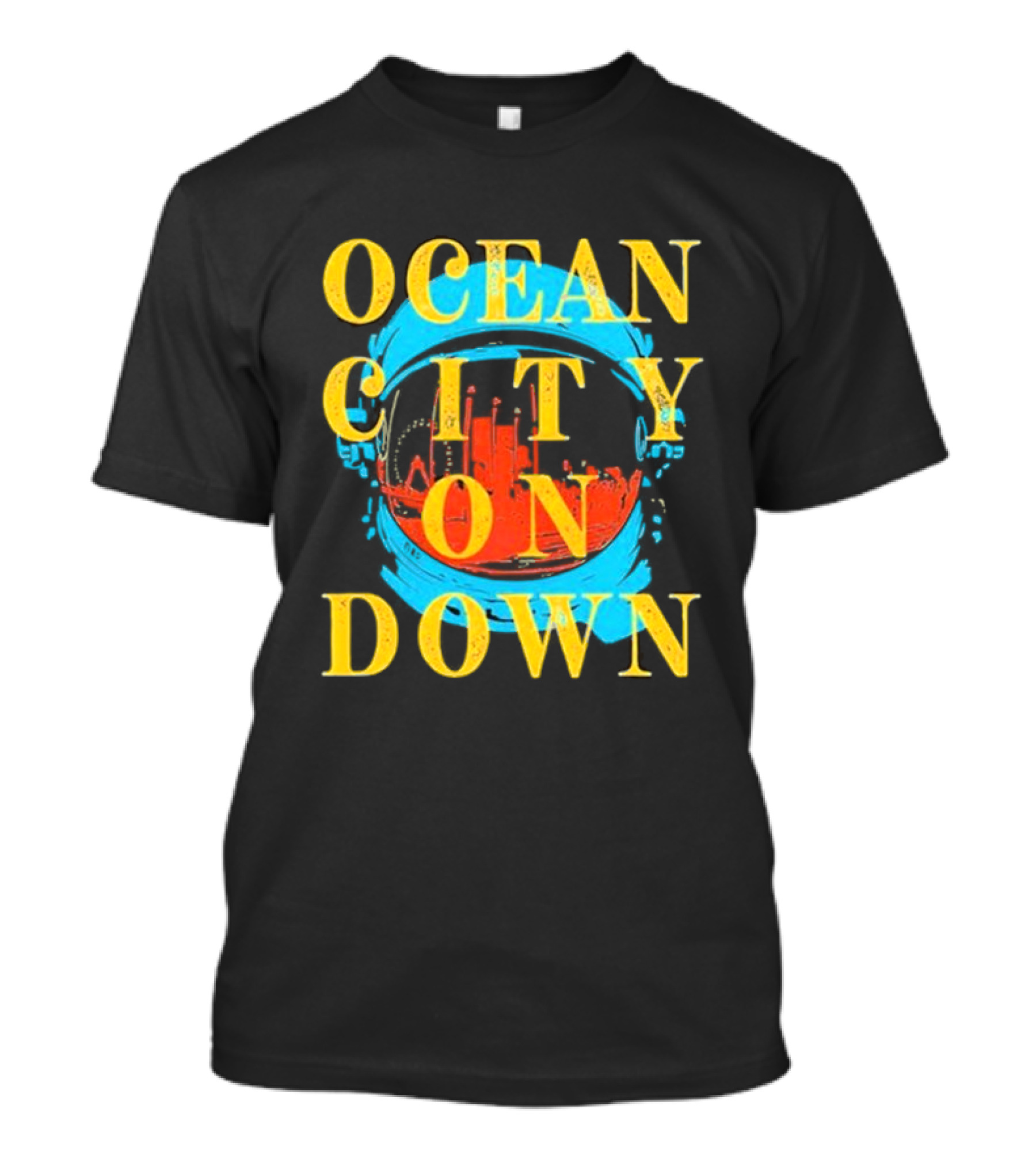 O.A.R. Ocean City On Down 2024 Helmet Cityscape T-Shirt