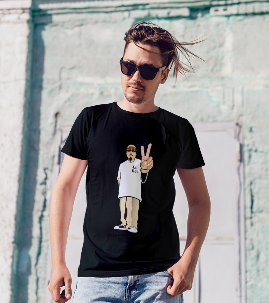 The Real Lil Rob Peace Sign Character T-Shirt